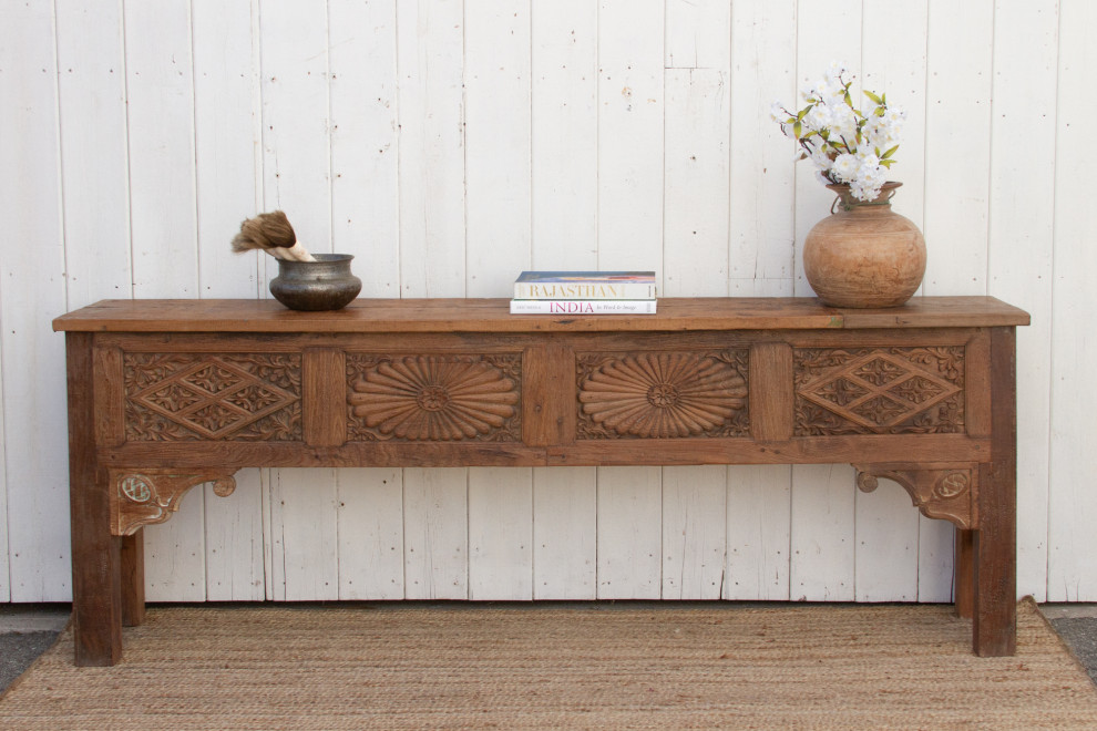 Fabulous Southern Indian Carved Console   Eclectic   Console Tables   by De cor  Houzz