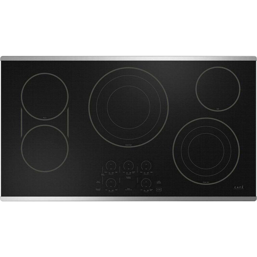 Café 36-inch Built-in Electric Cooktop with Chef Connect CEP90362TSS