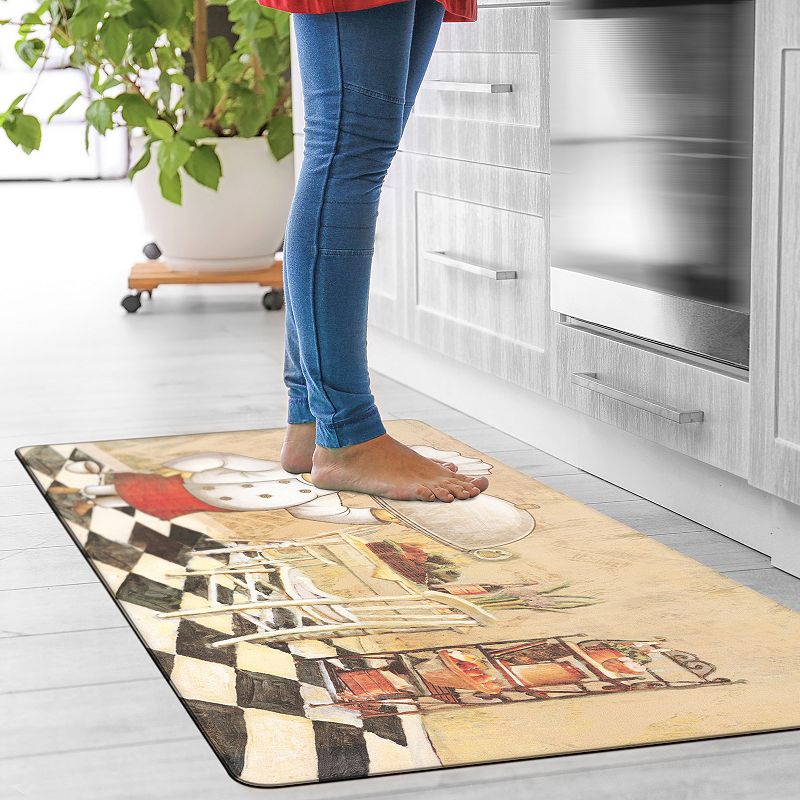 World Rug Gallery Waterproof Chef Kitchen Mat