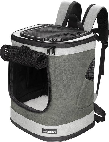 Jespet Dog and Cat Carrier Backpack， 17-in