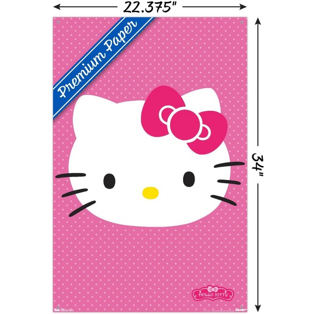 Trends International Hello Kitty Face Unframed Wall Poster Prints