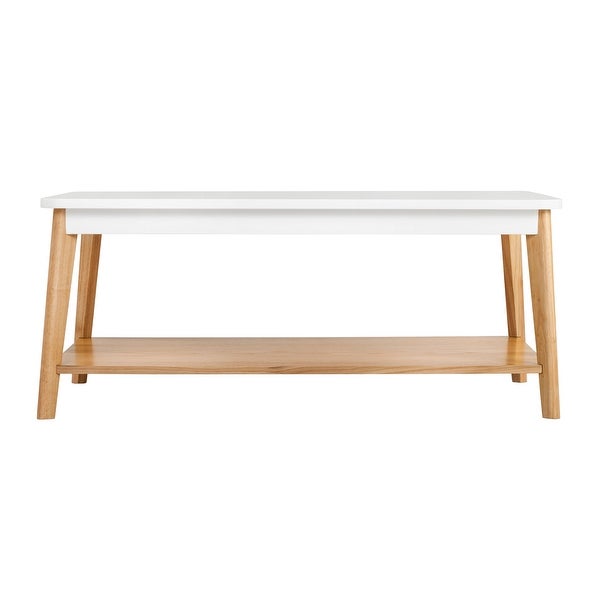 Universal Expert Remus Coffee Table， Modern Oak and White