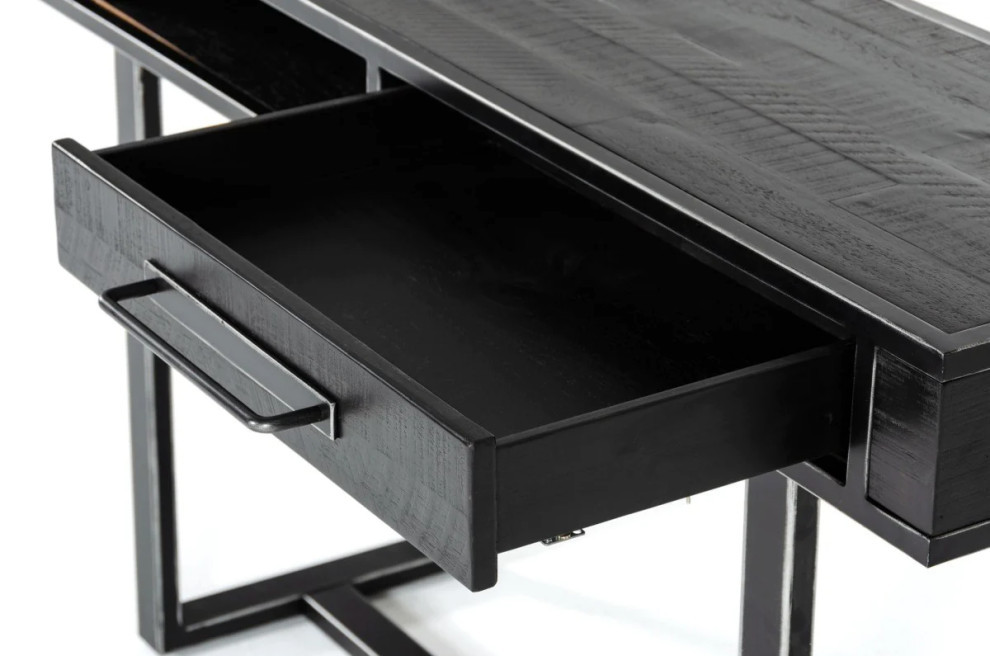 Boyd Modern Black Acacia Console Table   Transitional   Console Tables   by V.S.D Furniture  Houzz