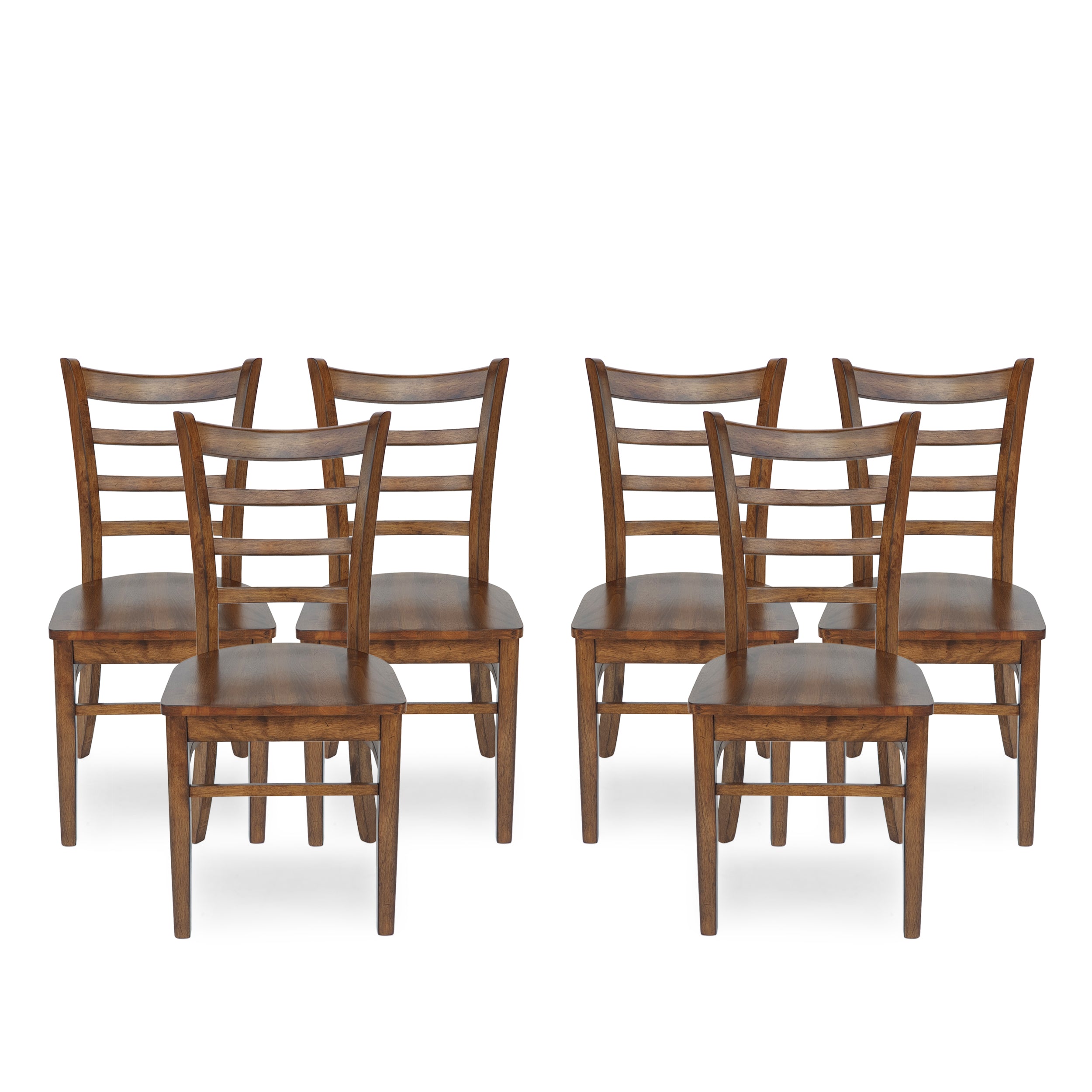 Wagner Farmhouse Wooden Dining Chairs (Set of 6)