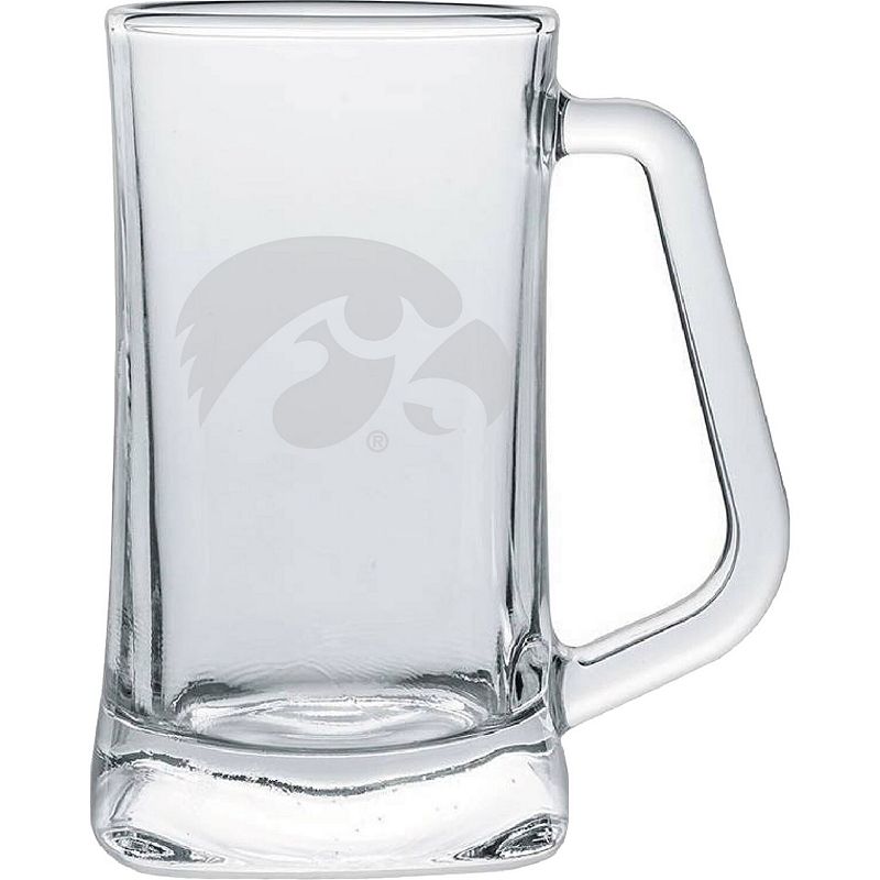 Iowa Hawkeyes 15oz. Frost Etch Glass Tankard