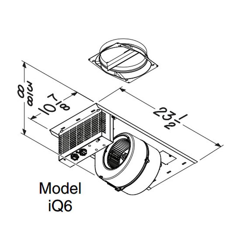 Best 600 CFM Internal Hood Blower iQ6