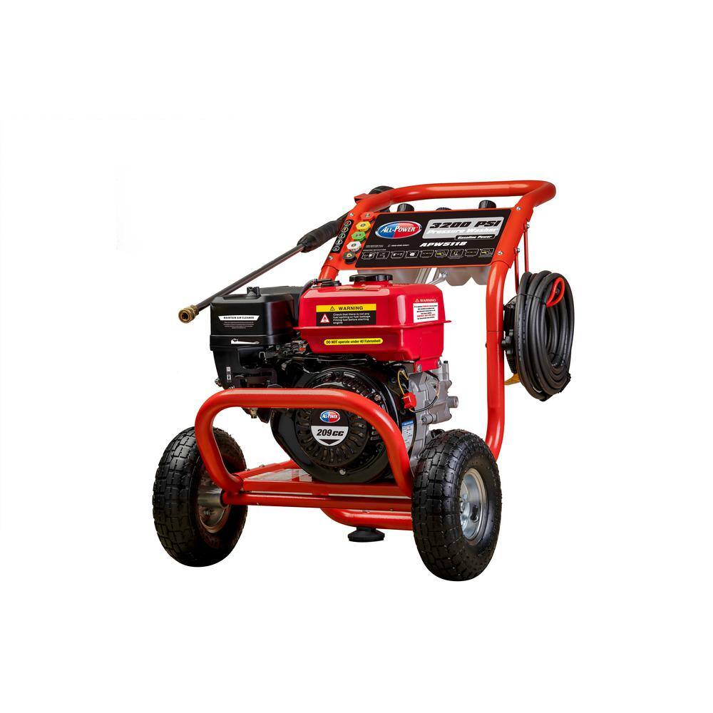 All Power 3200 PSI 2.6 GPM Gas Powered Pressure Washer APW5118