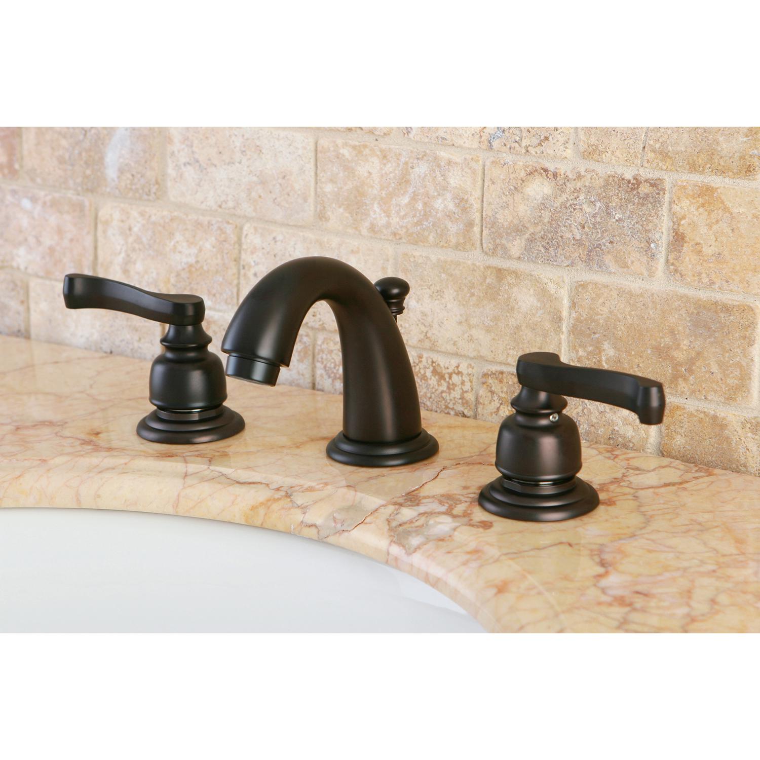 Kingston Brass GKB915FL Royale Widespread Bathroom Faucet， Oil Rubbed Bronze