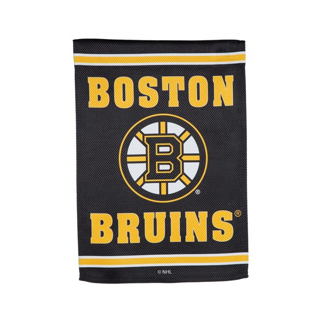 Embossed Suede Flag Gdn Size Boston Bruins