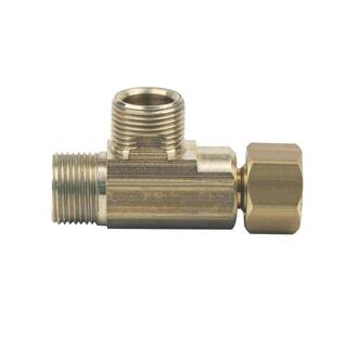 BrassCraft 38 in. x 38 in. x 38 in. Compression x Compression Brass T-Fitting CT2-666X P