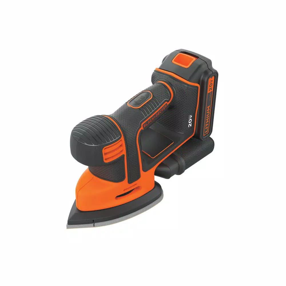 BLACK+DECKER 20-Volt MAX Lithium-Ion Cordless Mouse Sander with 1.5 Ah Battery and Charger and#8211; XDC Depot