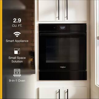 Whirlpool 24 in. Single Electric Wall Oven in Black WOS52ES4MB