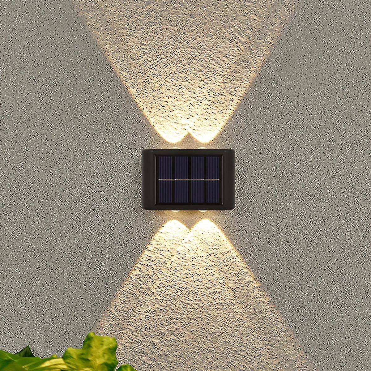 Solar Wall Lamp Outdoor Waterproof Up And Down Luminous Lighting