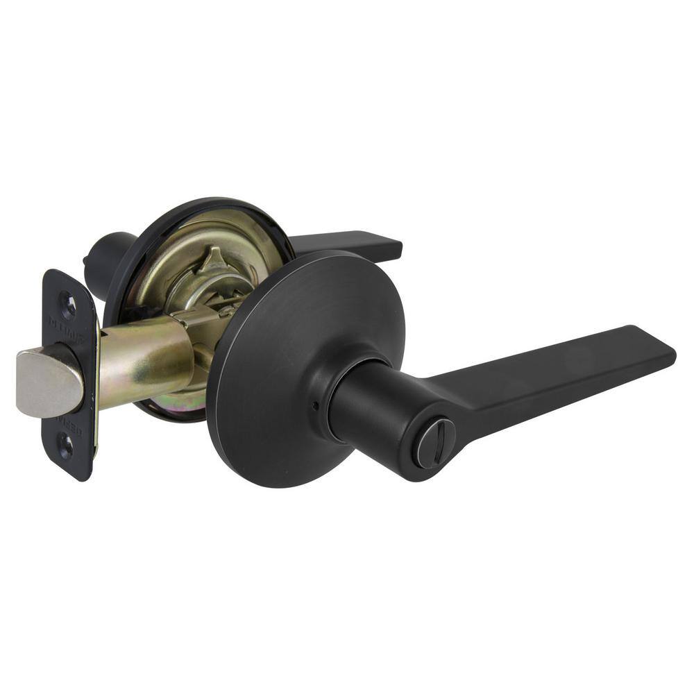 Defiant Freedom Matte Black BedBath Door Lever 32LEX901B