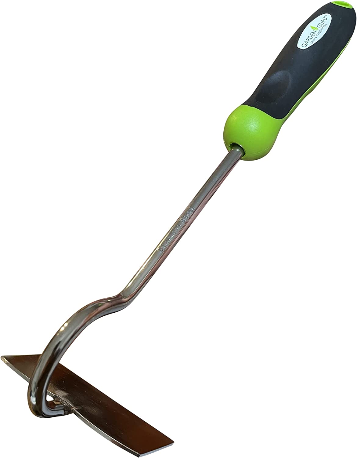 Garden Guru Hand Hoe Tiller Cultivator Tool, Rust Resistant Stainless Steel for Ultimate Strength, Gardening Hoe Tool with Ergonomic Handle