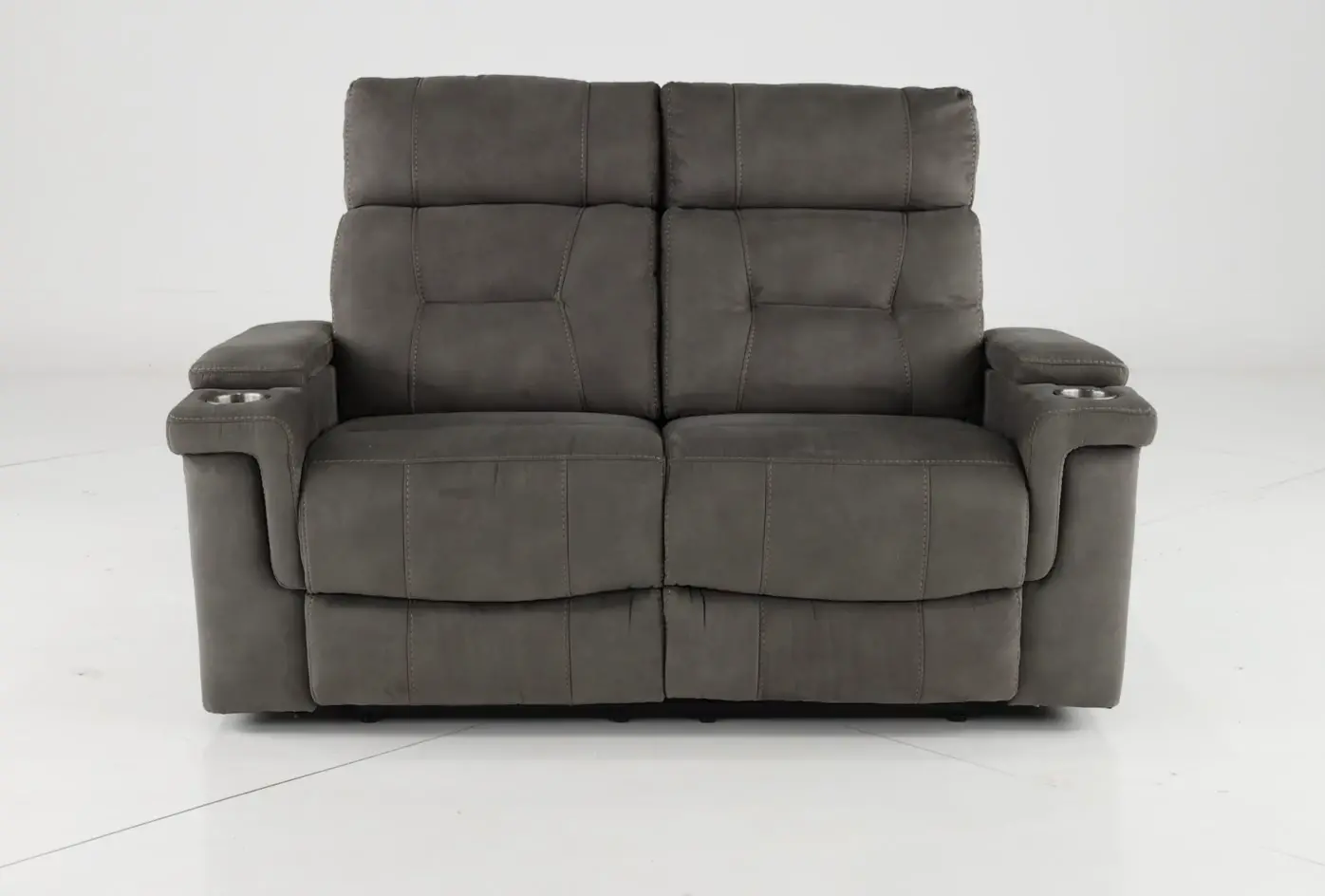 Diesel Cobra Gray Reclining Loveseat