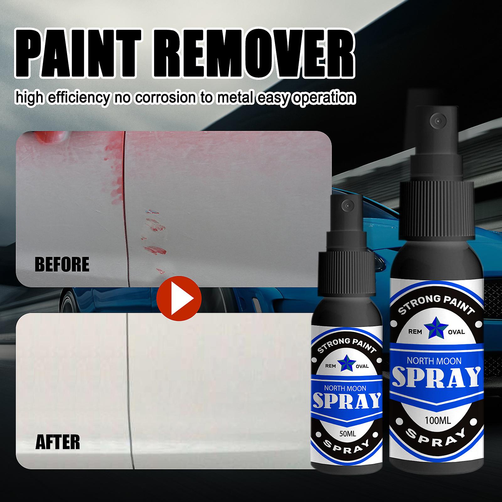 Strong Paint Removal Spray， Car Body Metal Paint Removal Decolorizer， Paint Cleaner Color 100ml