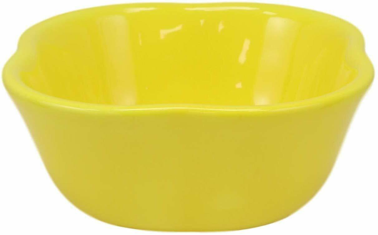 1 Ceramic Yellow Bell Pepper 12oz Bowl Condiments Container Set Of 2 EBR02