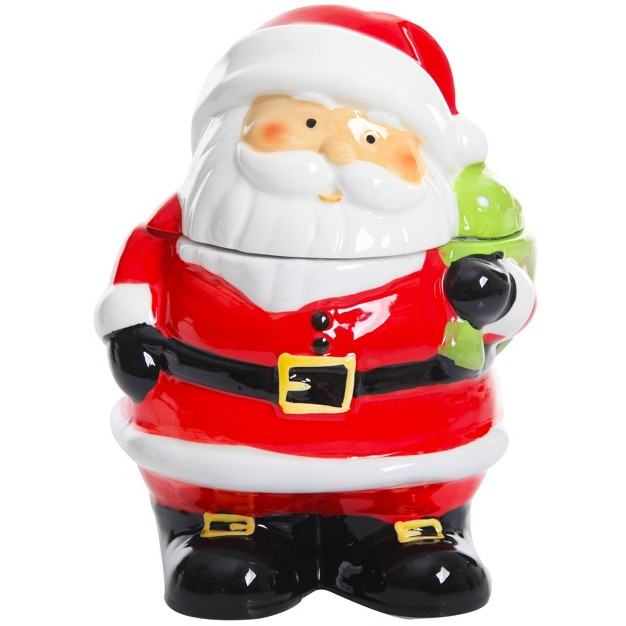 Gibson Jovial St Nick 7 5 Inch Santa Holiday Cookie Jar