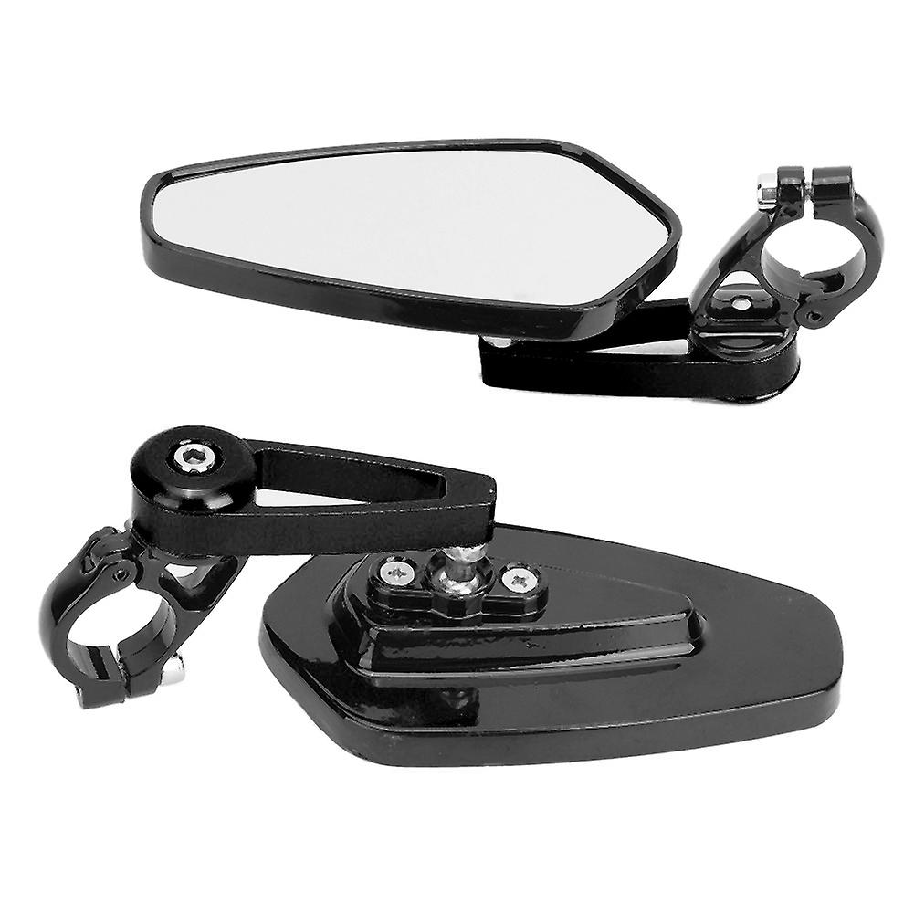 22mm Handlebar Rearview Mirrors For Street Racingmotorcycles Scooters Side Viewblack