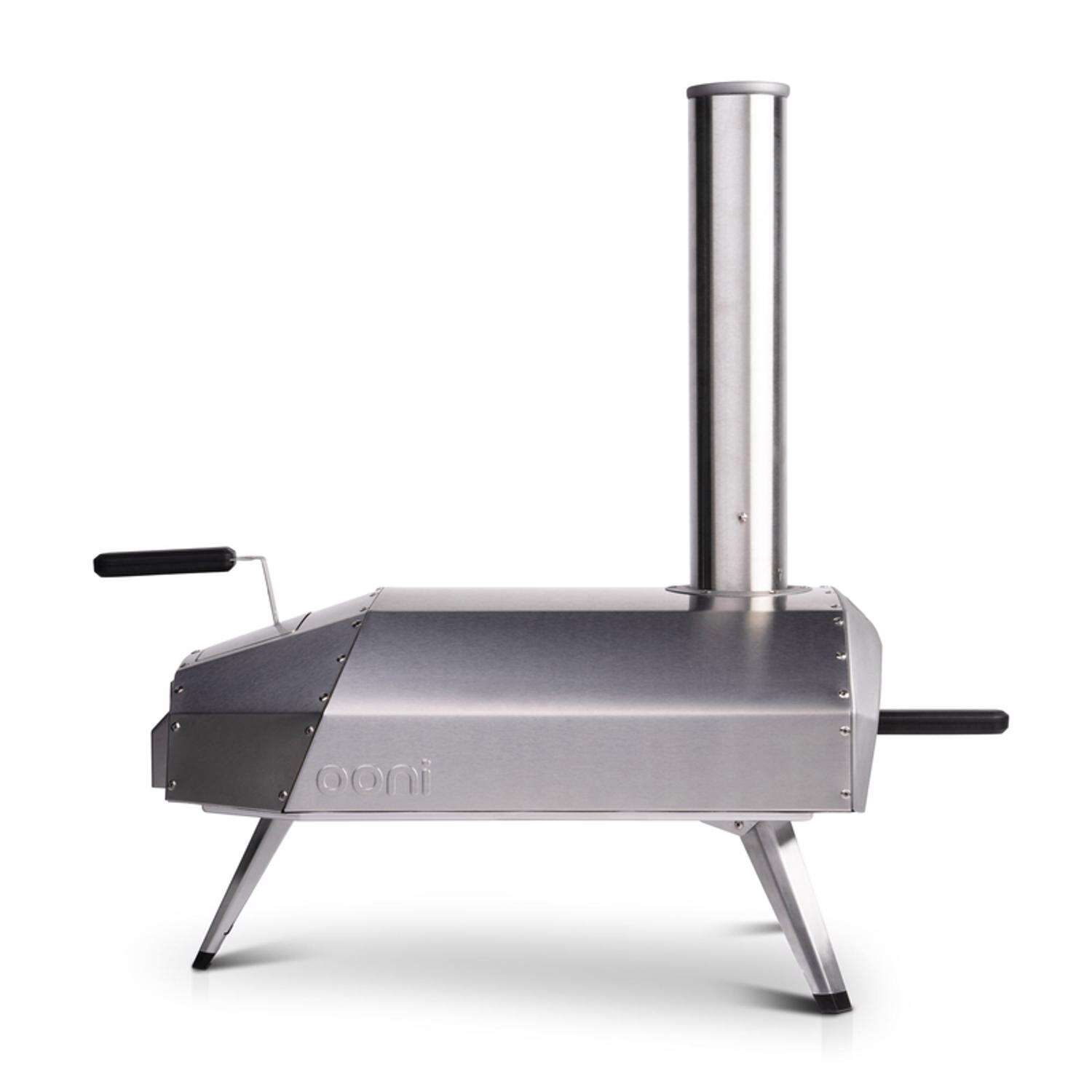 Ooni Karu 12 in. Charcoal/Wood Chunk Outdoor Pizza Oven Silver