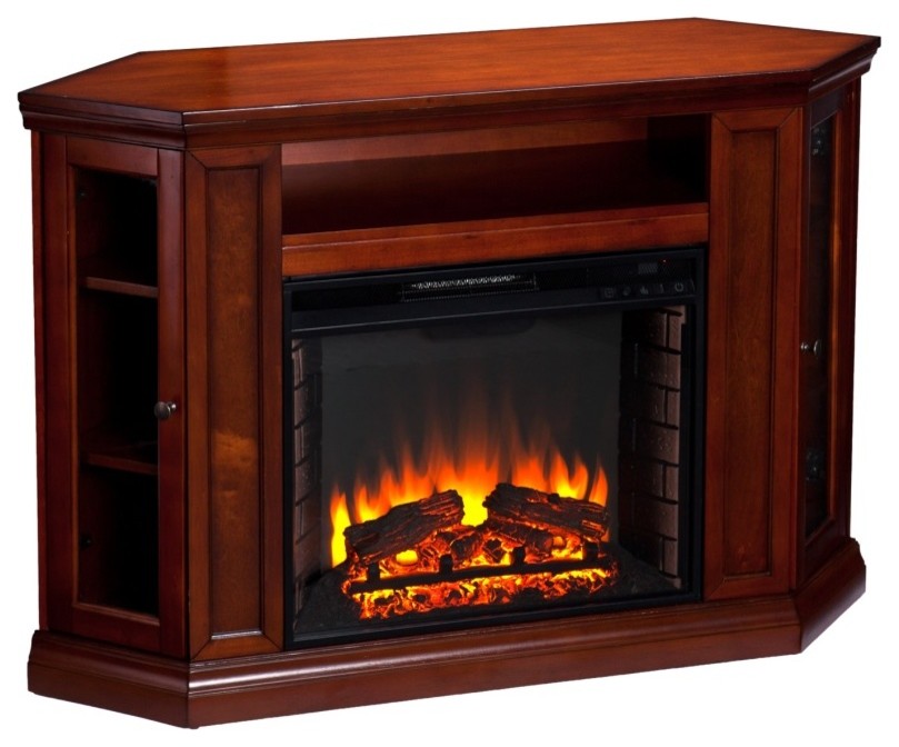 Claremont Convertible Media Electric Fireplace   Traditional   Entertainment Centers And Tv Stands   by VirVentures  Houzz