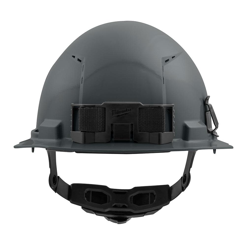 Milwaukee Gray Front Brim Vented Hard Hat with 6pt Ratcheting Suspension Type 1 Class C