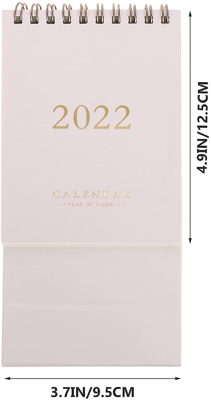 2021-2022 Desktop Calendar Mini Desktop Standing Flip Monthly Calendar Memo Book School， Home， Offic