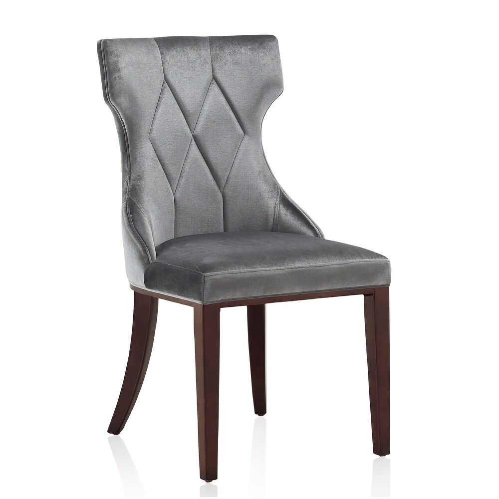 Silver Orchid Fontan Velvet Dining Chairs (Set of 2)