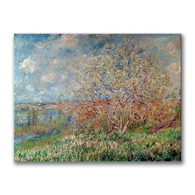 Trademark Fine Art Claude Monet x27 spring 1880 x27 Canvas Art