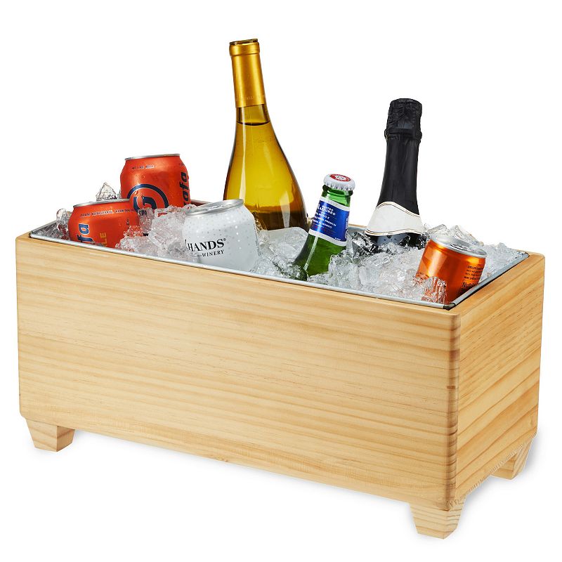 Wooden Beverage Tub by Twine Living