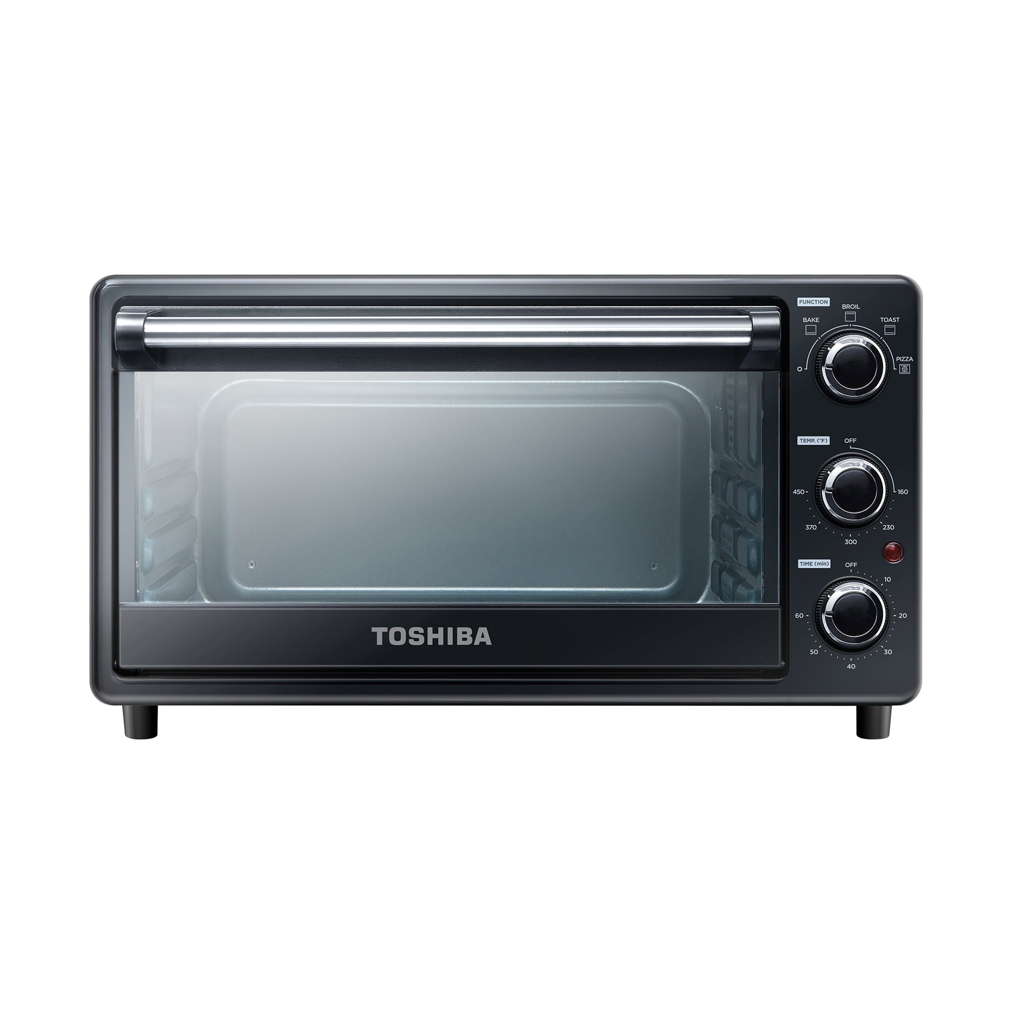 Toshiba Mechanical Convection Oven, 6-Slice, 4 Settings, 1500 Watts, Black