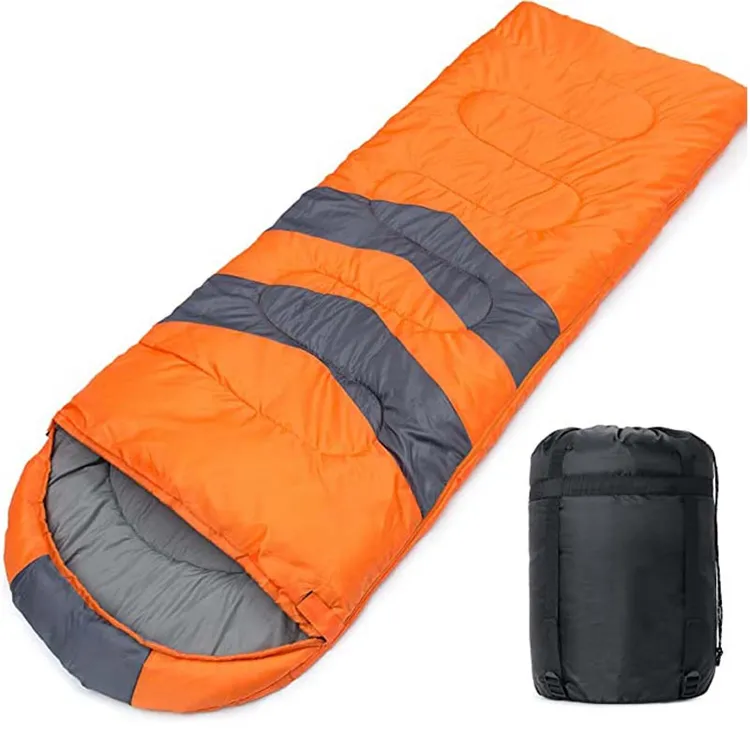 Customized Waterproof Lightweight Camping Hiking Envelope Sleeping Bag Cotton Winter Water Proof Sleeping Bags for Adults