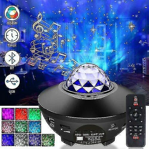 Bluetooth Led Galaxy Starry Night Light Projector Sky Party Lamp Gift