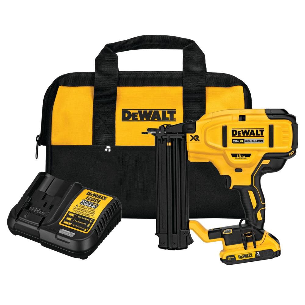 DW 20 V MAX* XR 18 Gauge Brad Nailer Kit DCN680D1 from DW