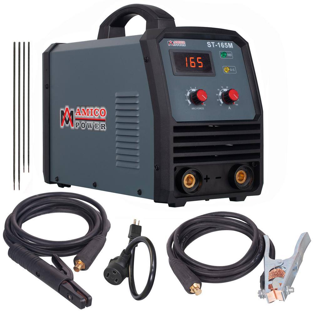 AM AMICO ELECTRIC Amico 165 Amp StickARCLift-Tig 2-in-1 DC Inverter Welder 115230-Volt Dual Voltage Welding Machine New ST-165