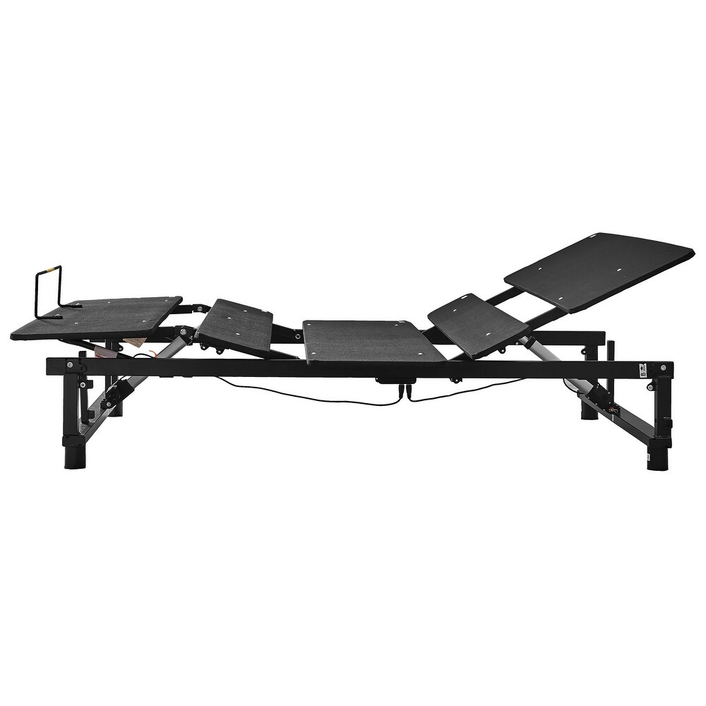 Queen Size Adjustable Bed Base Frame Queen Bed Frame with Head and Foot Incline Wireless Remote Quiet