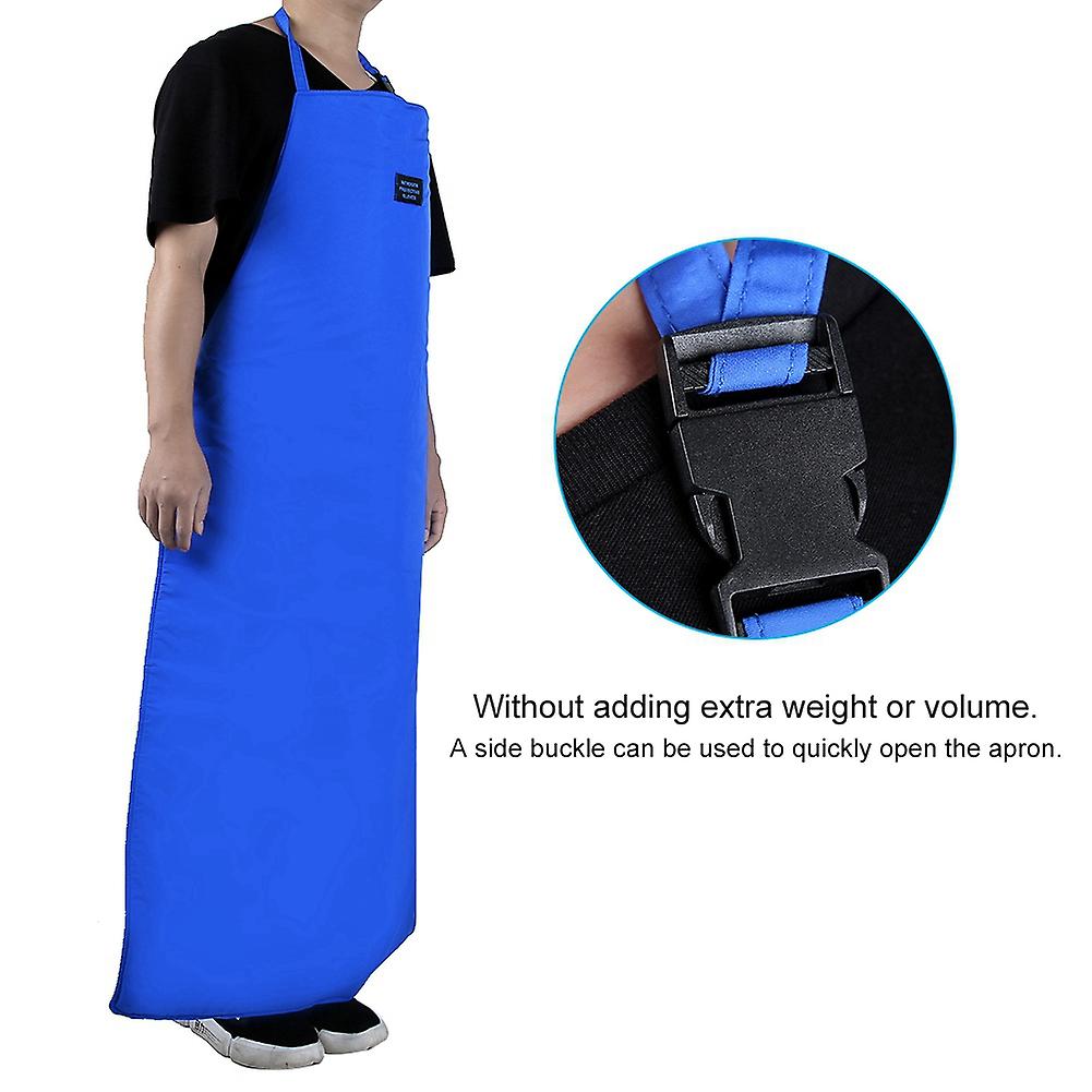 Safety Cryo Apron Cryogenic Ultra Low Temperature Apron Nitrogen Protective Blue(90*60cm)