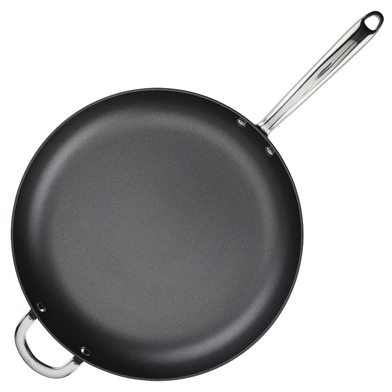 Rachael Ray Hard Anodized Nonstick Frying Pan With Helper Handle