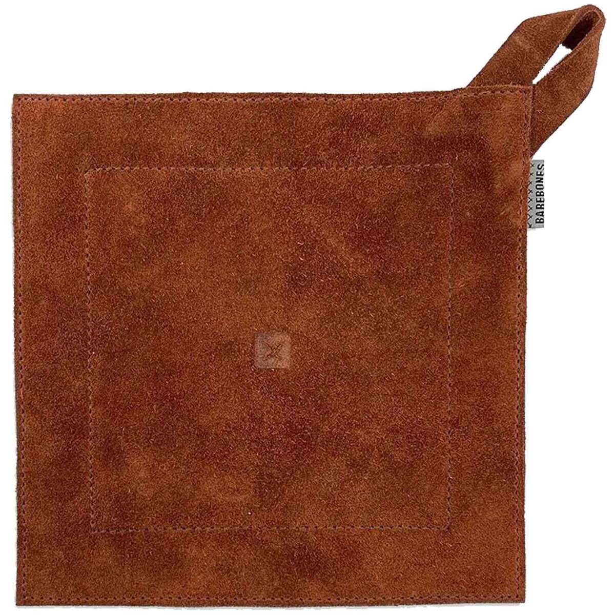 Barebones Suede Leather Hot Pad Cooking Accessory