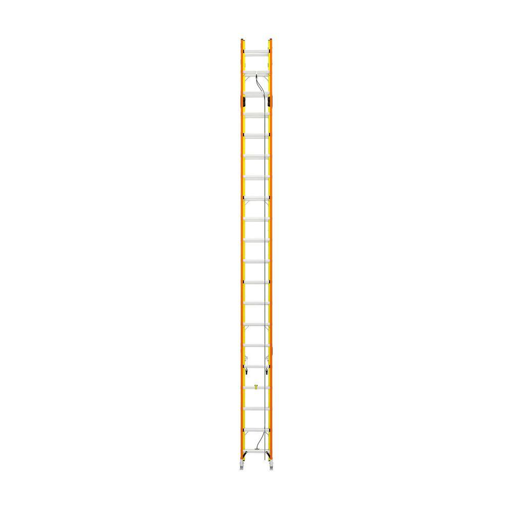 Werner 40 ft. GlideSafe Fiberglass Extension Ladder 300 lbs. Load Capacity Type IA Duty Rating T6240-2GS