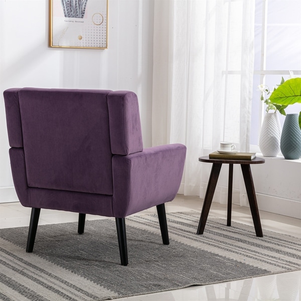 Modern Soft Velvet Material Ergonomics Accent Chair Living Room Chair