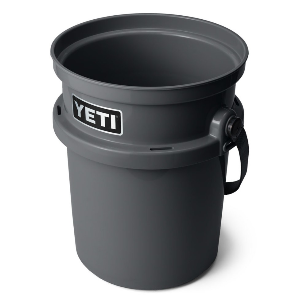 YETI Loadout 5-Gallon Bucket， Impact Resistant Fishing/Utility Bucket， Charcoal (26010000012)