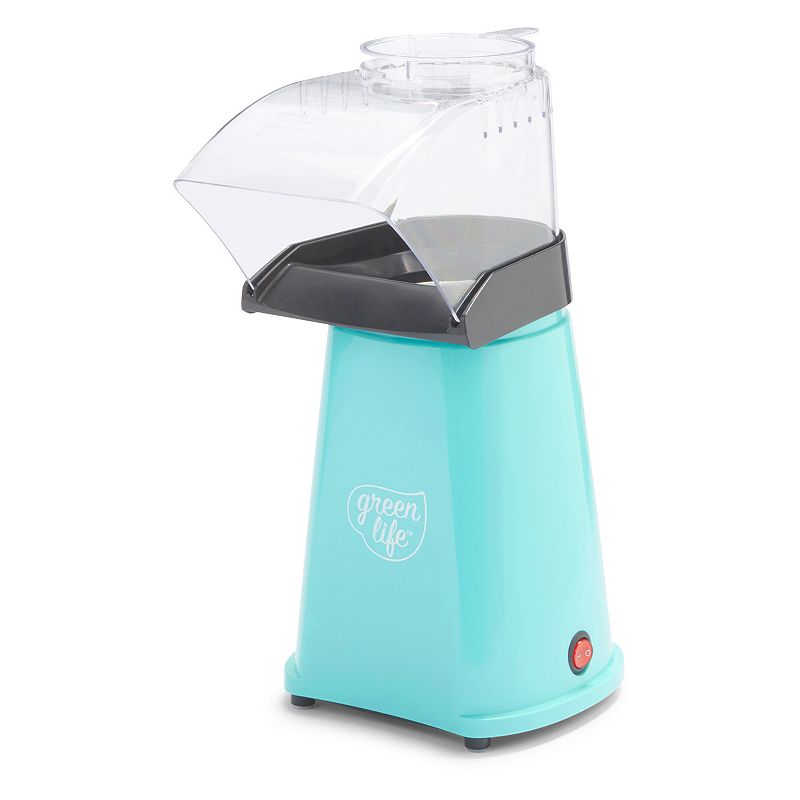 GreenLife Electric Popcorn Maker Hot Air Popper with Measuring Cup and Butter Melting Tra