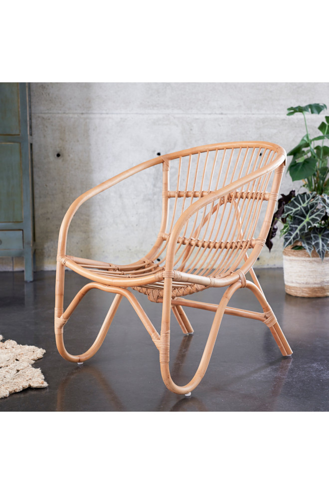 Modern Rattan Armchair  Tikamoon Mutine   Tropical   Armchairs And Accent Chairs   by Oroa   Distinctive Furniture  Houzz