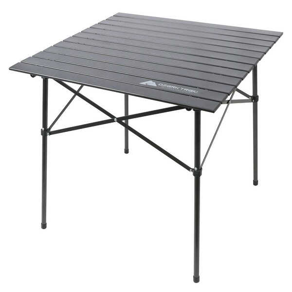 Square Folding Aluminum RollTop Camp Table