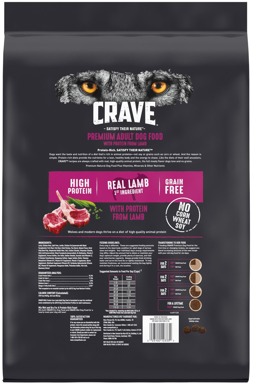 Crave with Protein from Lamb Dry Dog Food