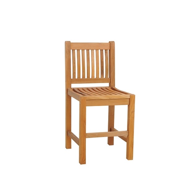 Teak Wood Elzas Counter Stool without Arms