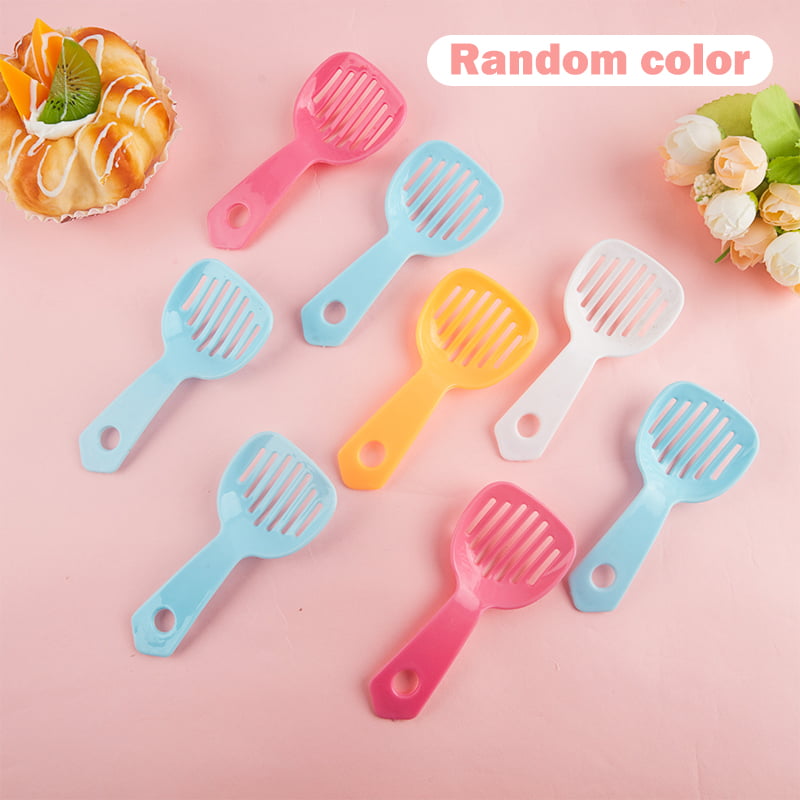 Hamster Litter Scoop Solid Color Plastic Hamster Scooper Small Pet Litter Scoop