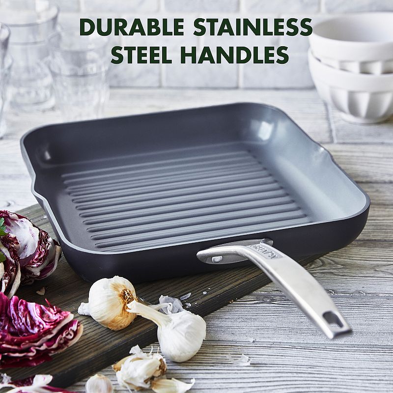 GreenPan Paris Pro 11-in. Ceramic Nonstick Square Grill Pan